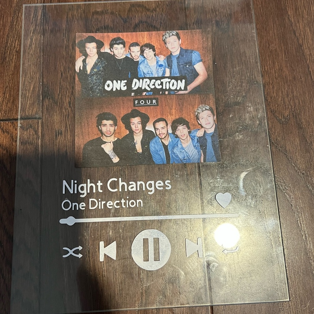 Or Direction Night Changes Song Plaque